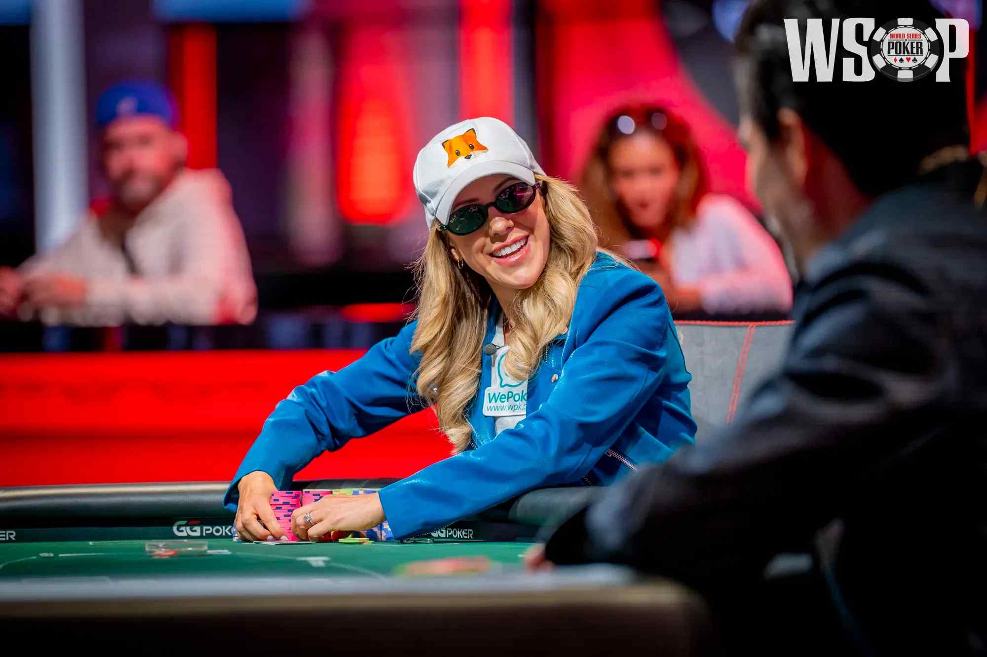 Kristen Foxen at the poker table